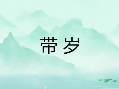 带岁 带岁