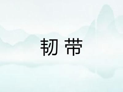 韧带 韧带