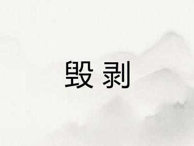 毁剥