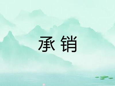 承销 承销