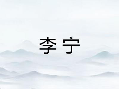 李宁 李宁