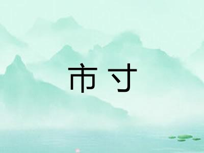 市寸
