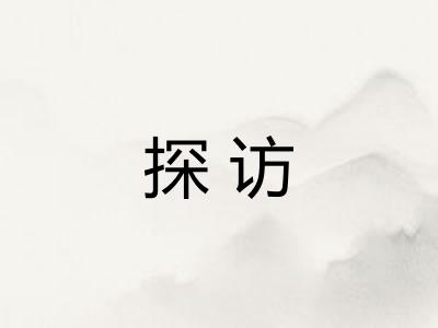 探访 探访