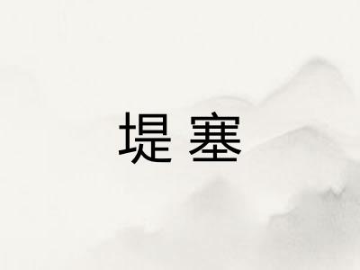 堤塞 堤塞
