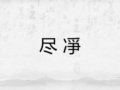 尽凈 尽凈