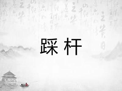 踩杆 踩杆
