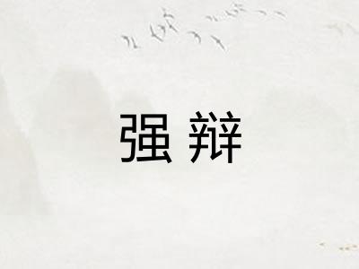 强辩 强辩