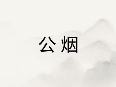 公烟 公烟