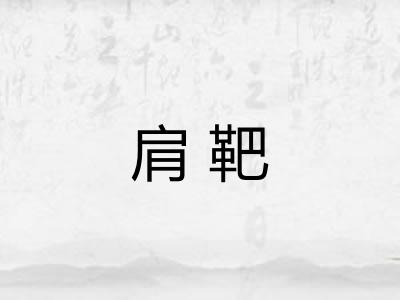 肩靶 肩靶