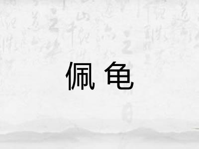 佩龟 佩龟