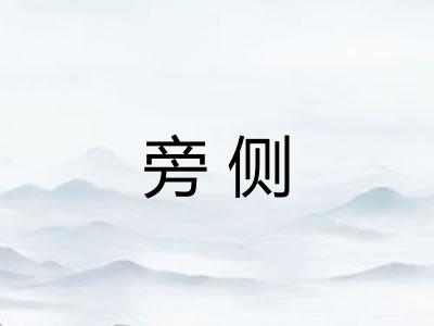 旁侧 旁侧