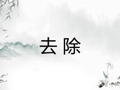 去除 去除