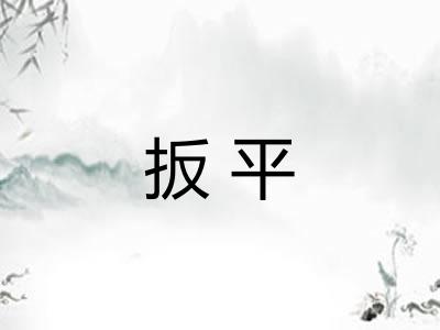 扳平 扳平