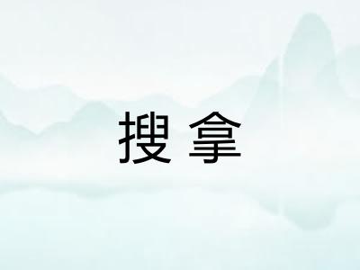 搜拿 搜拿