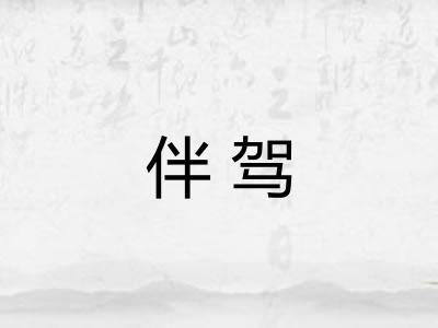 伴驾 伴驾