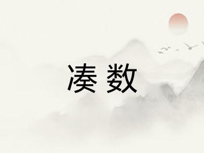 凑数 凑数