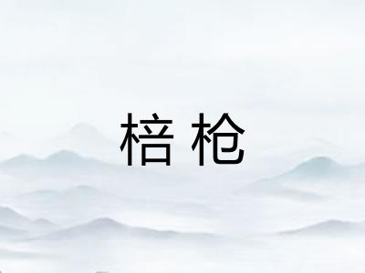 棓枪 棓枪