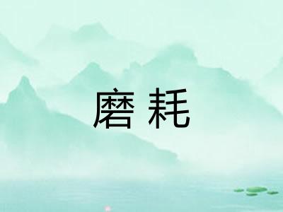 磨耗 磨耗