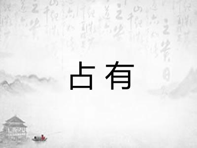 占有 占有