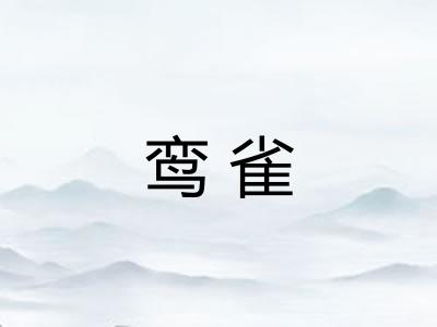 鸾雀 鸾雀