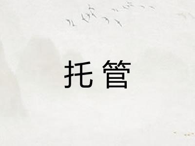 托管 托管
