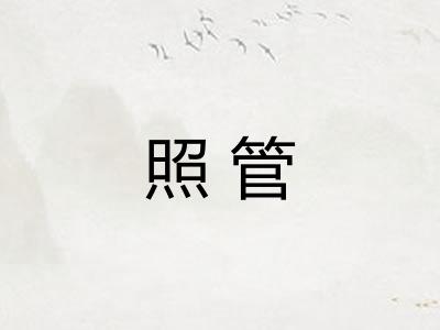 照管 照管