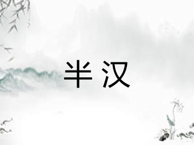 半汉 半汉