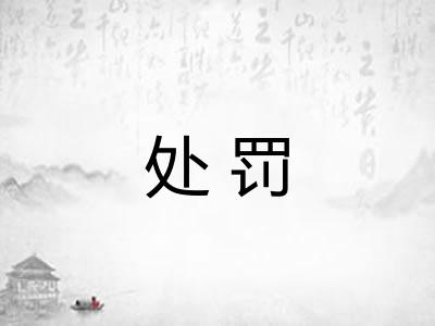 处罚 处罚