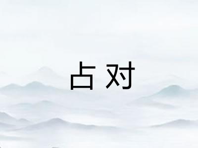 占对 占对