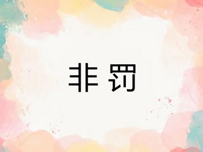 非罚 非罚