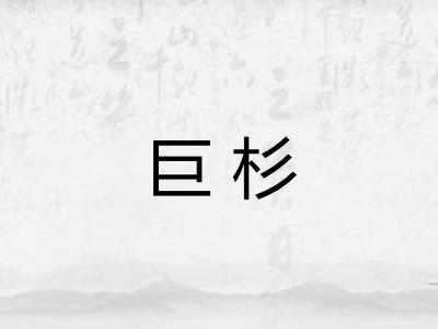 巨杉 巨杉