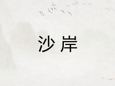 沙岸 沙岸