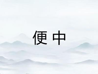 便中 便中