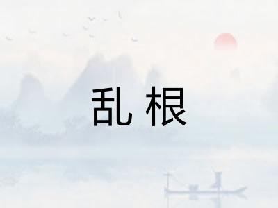乱根 乱根