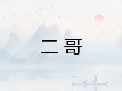 二哥 二哥