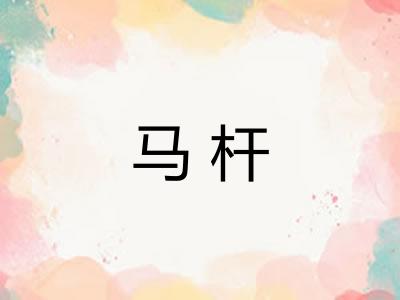 马杆 马杆