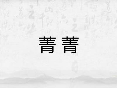 菁菁 菁菁