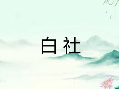 白社 白社