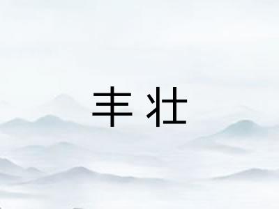 丰壮 丰壮