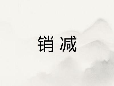 销减 销减