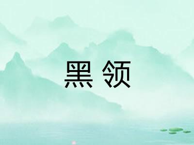 黑领 黑领