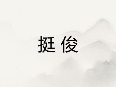挺俊 挺俊