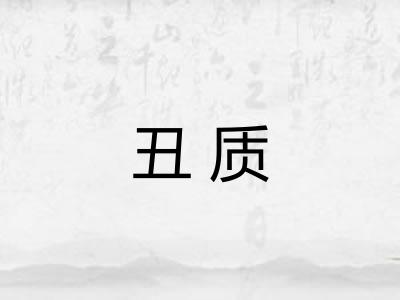 丑质 丑质