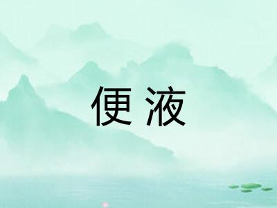 便液 便液
