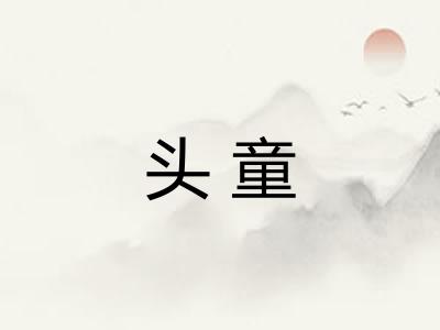头童 头童