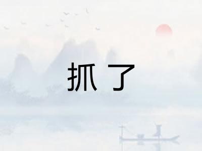 抓了 抓了