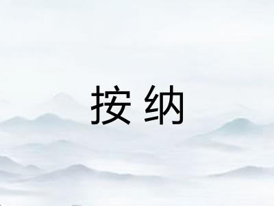 按纳 按纳