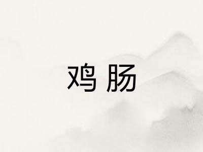 鸡肠 鸡肠
