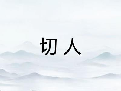 切人 切人