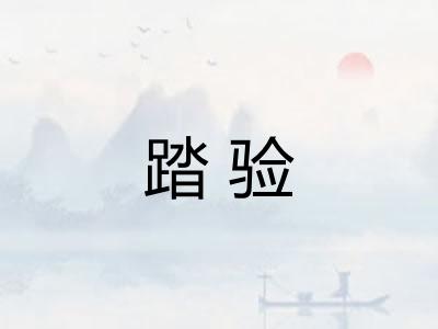 踏验 踏验
